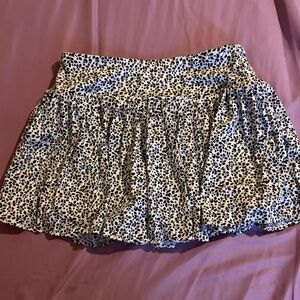 Laura Ashley Black and White Floral Skirt